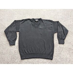 Vintage Andrew Rohan Sweater‎ Mens Extra Large Pullover Black Grandpa Sweater